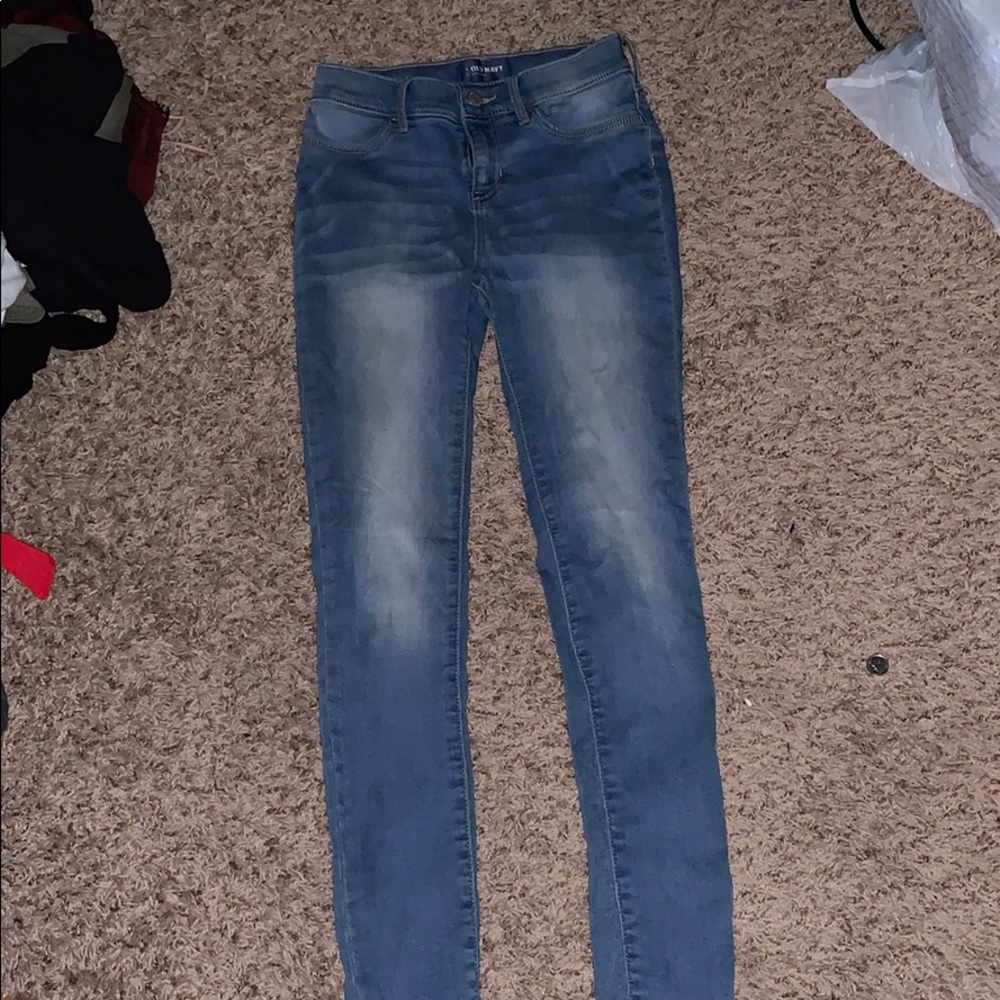 Old navy light blue denim skinny jeans